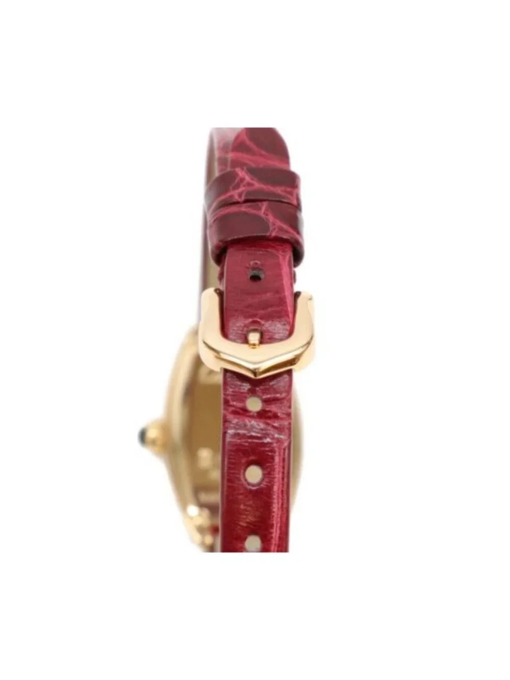 Cartier Lanier Mini Tonneau 18k PG Quartz Watch